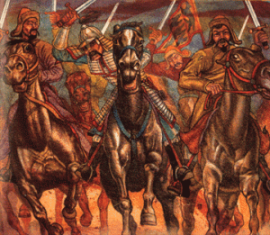 Gengis Khan est le loup bleu mongol du 12ème siècle